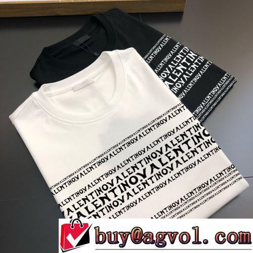 ラウンドネック 半袖Tシャツ 自然な肌触り ヴァレンティノ偽物ブランド 2022春夏 セール中 2色可選