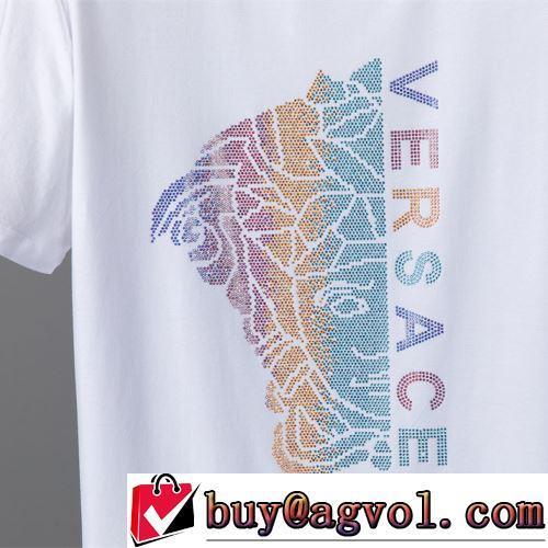 気軽にカジュアルに使える ヴェルサーチブランド コピー 2色可選 半袖Tシャツ 早くも完売している 2022春夏