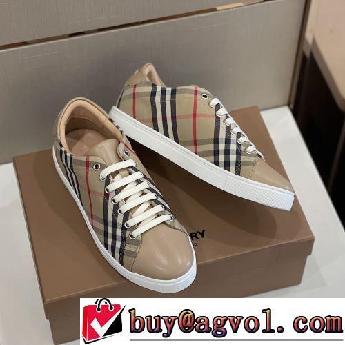 BURBERRY偽物ブランド フラットシューズ 2色可選 上品上質 透湿・防水素材採用 2022新作
