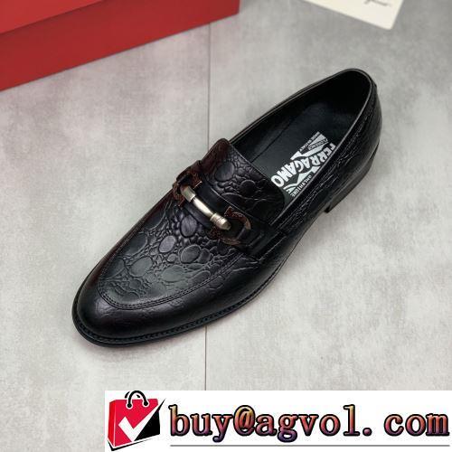 FERRAGAMOコピー ブランド 上品な輝きを放つ形 ビジネスシューズ 2022新作 スーツにぴったり