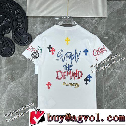 半袖Tシャツ 2022春夏 クロムハーツブランド コピー 人気雑誌掲載 プリント 自分らしいスタイリング 2色可選