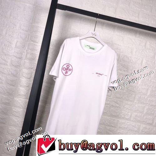 2022春夏 肌触りの気持ちい〜 プリント 男女兼用 半袖Tシャツ お洒落に魅せる 2色可選 デザイン性の高い OFF-WHITE オフホワイトブランド 偽物 通販