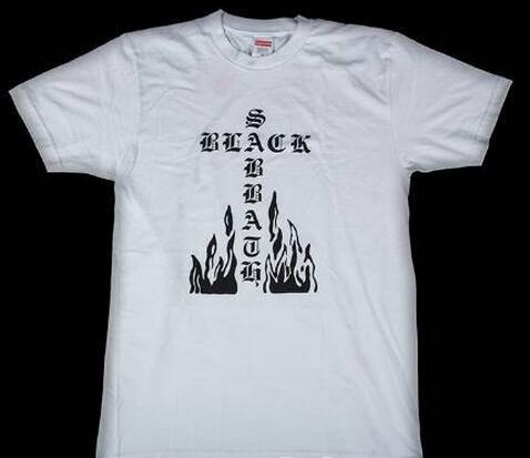 素敵なアイテム　シュプリーム ブラックサバスクロス　大活躍　Ｔシャツ　ホワイト.