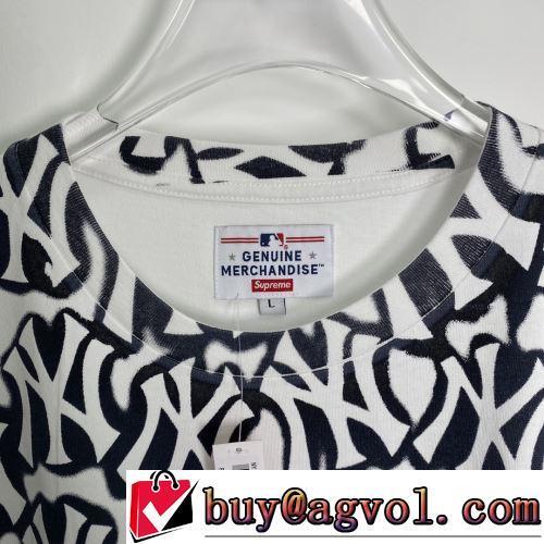 シュプリームコピー 大人の個性を。SUPREME X YANKEES AIRBRUSH TEE 高品質 デザイン性の高い お洒落に魅せる 2022春夏 半袖Tシャツ