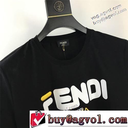 フェンディスーパーコピー 激安 半袖Tシャツ デザイン性の高い ラックスした雰囲気 スタイリッシュな印象 2022新作 2色可選