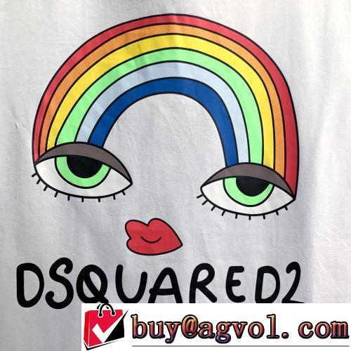 DSQUARED2ブランドスーパーコピー 超目玉 乾きやすい 2022春夏 半袖Tシャツ 着回し度抜群 雑誌掲載アイテム 2色可選 お洒落に魅せる