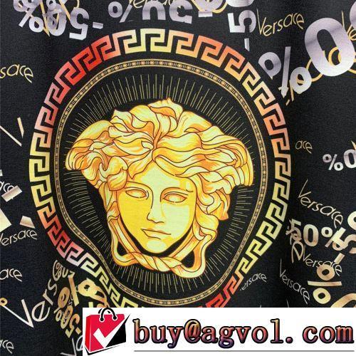 ヴェルサーチスーパーコピー 半袖Tシャツ 吸汗性に優れ 2022春夏 大好評 レイヤード風/重ね着風