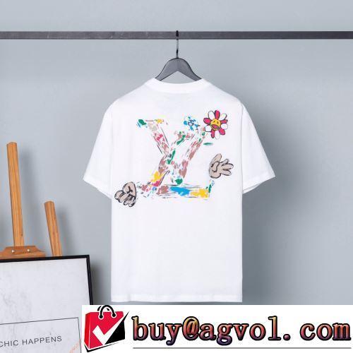 2022新作 半袖Tシャツ 個性的 2色可選 ルイ ヴィトンスーパーコピー 激安 細身のシルエット 頑丈な素材