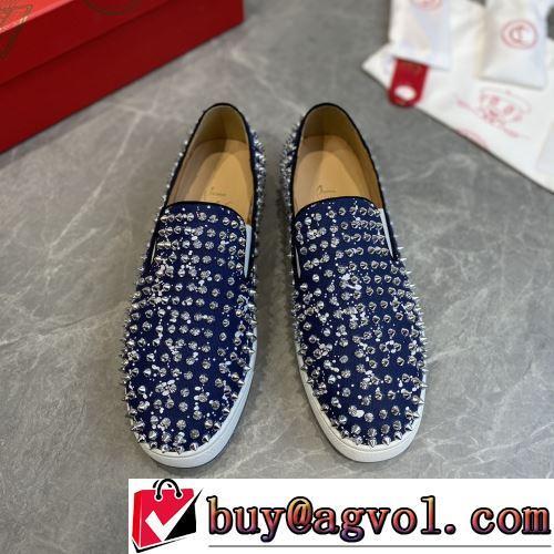2022新作 最安値に挑戦 スリップオン 軽い履き心地 リゾートスタイル CHRISTIAN LOUBOUTINコピーブランド