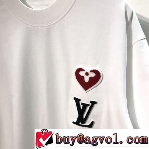 ラウンドネック 2色可選 気軽にカジュアルに使える 2022春夏 LOUIS VUITTONスーパーコピー 半袖Tシャツ 綺麗に決まるフォルム！