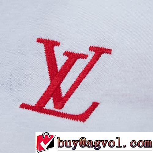 半袖Tシャツ 上品上質 LOUIS VUITTON偽物ブランド 2色可選 2022春夏 刺繍使い 柔らかい手触り カジュアル