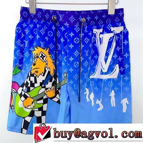 ショートパンツ プリント デザイン性の高い LOUIS VUITTONブランドコピー 体の運動機能を助け 2022春夏