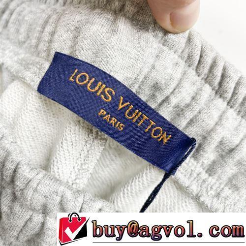 2色可選 スエットパンツ LOUIS VUITTONブランド コピー 2022春夏 絶妙なルーズ感 刺繍加工 ウルトラストレッチ