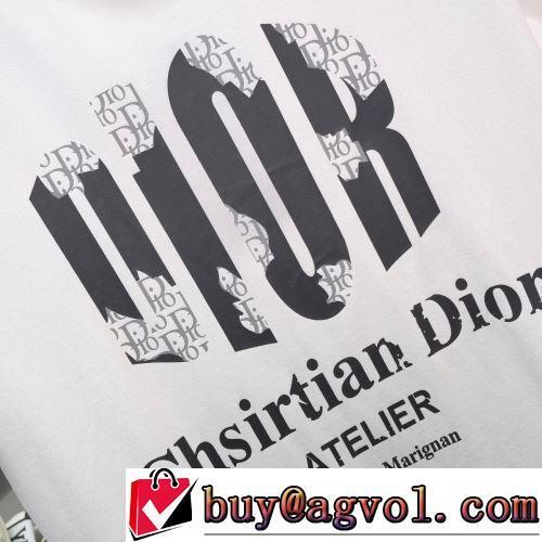 3色可選 着心地満点 半袖Tシャツ 吸汗速乾 ディオールブランド コピー 落ち着いた感覚 プリント 2022春夏