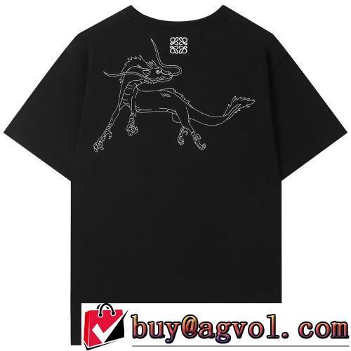 2022春夏 お洒落に魅せる クールビズ ロエベスーパーコピー 半袖Tシャツ 2色可選 優しいフィット感