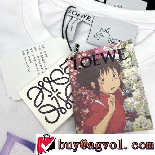 プリント ラックスした雰囲気 ロエベブランドスーパーコピー 2色可選 超目玉 半袖Tシャツ 2022春夏