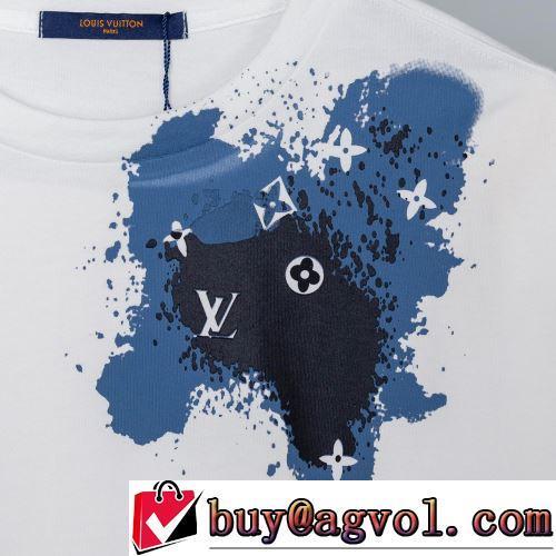 2022春夏 肌に馴染みやすい 半袖Tシャツ ルイ ヴィトンコピーブランド お洒落に魅せる 海外セレブ愛用