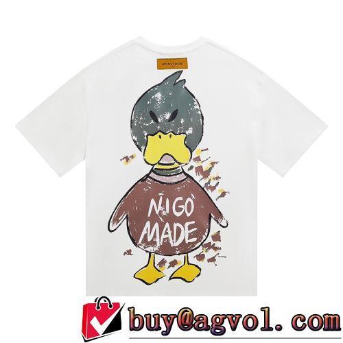 ルイ ヴィトンブランド コピー プリント 2色可選 ラックスした雰囲気 半袖Tシャツ 今買い◎得 2022春夏 優しいフィット感