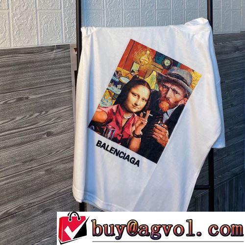 自分らしいスタイリング 半袖Tシャツ ファション性の高い 2色可選 ブランド 偽物 通販 2022春夏 お洒落に魅せる