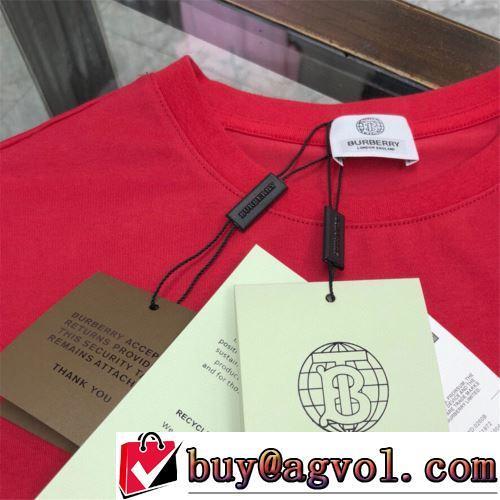 半袖Tシャツ 優しいフィット感 細身のシルエット 着回し度抜群 BURBERRYスーパーコピー 代引 2022春夏 定番のアイテム 3色可選