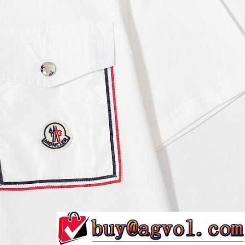 Tシャツ 3色可選 ラウンドネック 今一番HOTな新品 カジュアル 通気性に優れた 2022春夏 MONCLER偽物ブランド