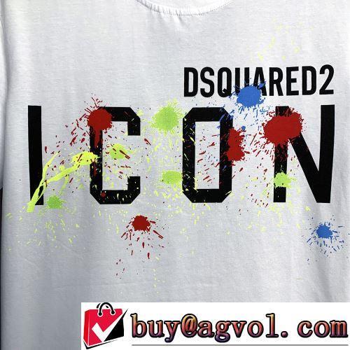 コスパ最高のプライス 2022春夏 2色可選 DSQUARED2ブランド コピー 使い勝手抜群 レジャー 半袖Tシャツ 乾きやすい