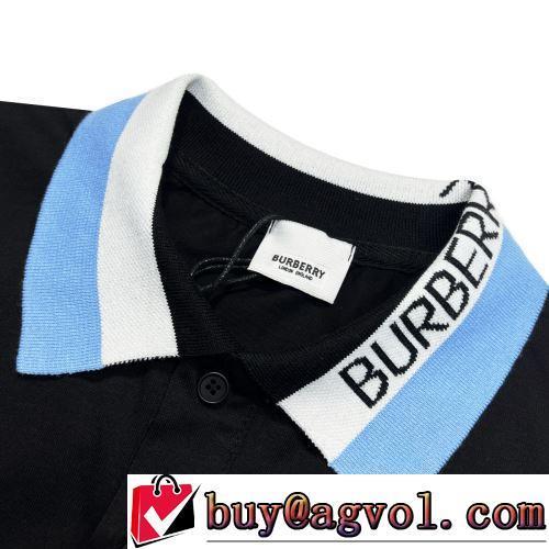 ネックライン 自然な肌触り BURBERRYコピーブランド 半袖ポロシャツ 売れ筋のいい 2022春夏 レジャー 乾きやすい
