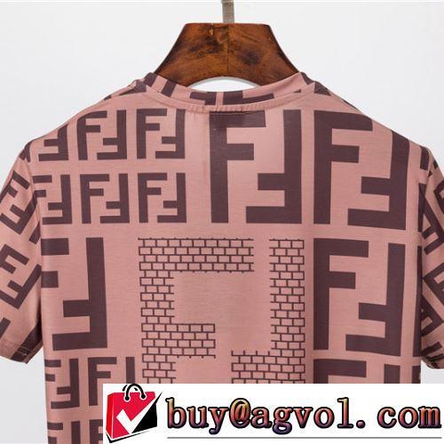 活用できるアイテム 2022春夏 半袖Tシャツ FENDIコピー ブランド 乾きやすい ラックスした雰囲気