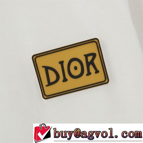 デザイン性の高い 半袖Tシャツ 2色可選 DIORブランドコピー 収縮性のある コーデ 知的なムードを演出 2022春夏