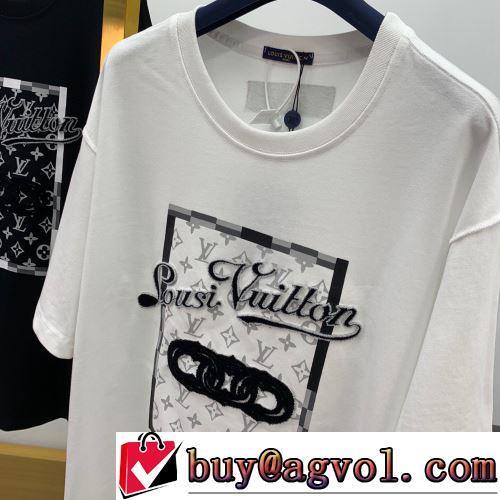 ルイ ヴィトンスーパーコピー 代引 2色可選 クールビズ 数に限りがある 半袖Tシャツ 2022春夏 レジャー