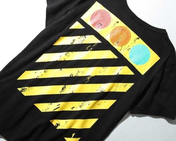 2018春夏新品OFF-WHITEオフホワイトＴシャツ通販男女兼用半袖クルーネックトップスブラック、ホワイト2色
