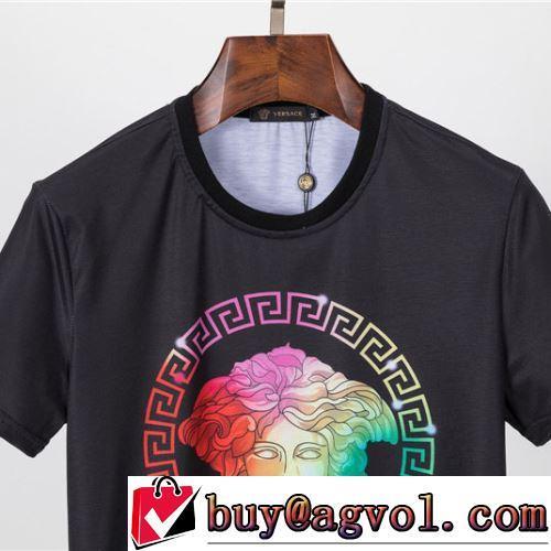 2022春夏 2色可選 最安値に挑戦 セットアップ上下 VERSACEブランド コピー ラウンドネック カッコいい印象を付ける
