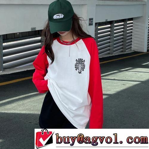 2022新作 クロムハーツブランド コピー カジュアル 存在感のある 長袖Tシャツ ラックスした雰囲気