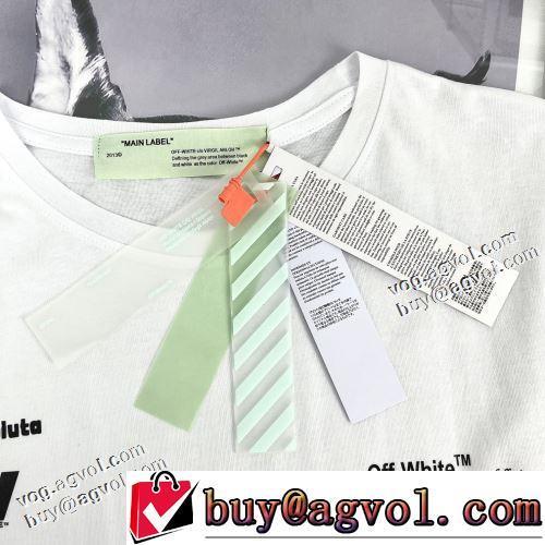 収縮性のある 2022春夏 半袖Tシャツ OFF-WHITE オフホワイトコピー ランキング商品 2色可選 優しいフィット感