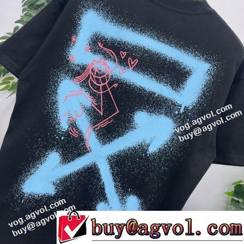 OFF-WHITE オフホワイトコピーブランド 通気性に優れた 半袖Tシャツ 強い魅力を感じる一枚 吸汗性に優れ 2022新作