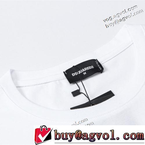 DSQUARED2偽物ブランド 2022春夏 自分らしいスタイリング 半袖Tシャツ 着心地満点 2色可選 収縮性のあ