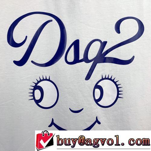 半袖Tシャツ ずっと人気♪ 2色可選 プリント ディースクエアードブランド コピー 高品質 2022新作 デザイン性の高い
