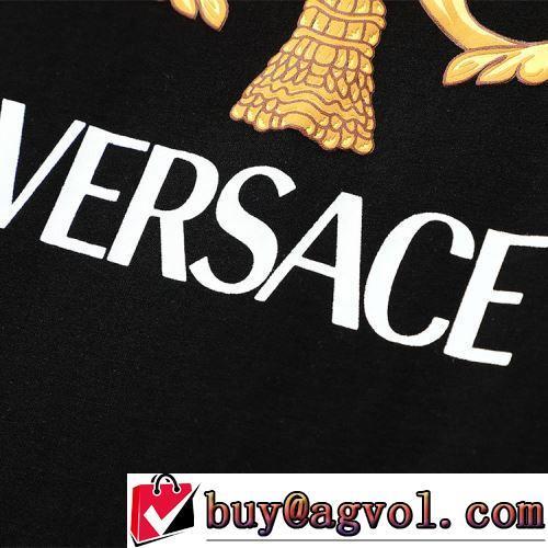 超目玉 2022春夏 2色可選 半袖Tシャツ 優しいフィット感 レジャー VERSACE偽物ブランド