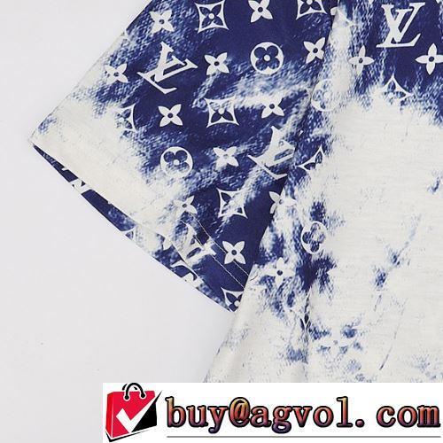 超目玉 半袖Tシャツ 着心地満点 クールビズ ルイ ヴィトンコピー ブランド 綿/コットン 2022春夏