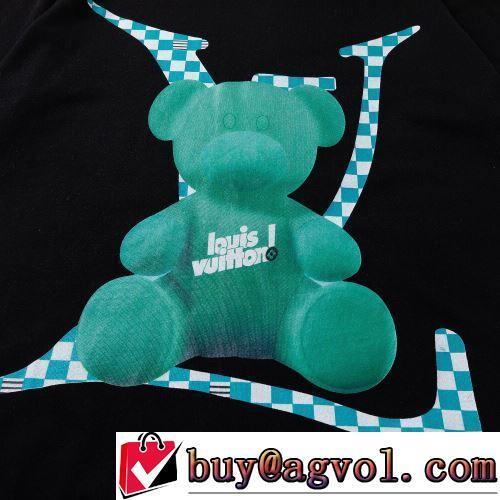 LOUIS VUITTONコピー 半袖Tシャツ 2022春夏 綺麗に決まるフォルム！2色可選 収縮性のある 着回し度抜群