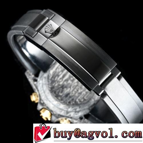 ROLEXブランド 偽物 通販 6針クロノグラフ 男性用腕時計 機械式（自動巻き）ムーブメント シリコン 腕時計 大絶賛の履き心地! 生活防水 2022新作