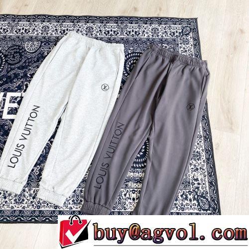 2色可選 スエットパンツ LOUIS VUITTONブランド コピー 2022春夏 絶妙なルーズ感 刺繍加工 ウルトラストレッチ