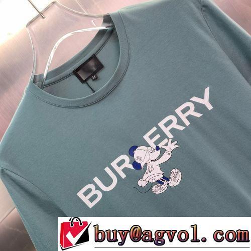 上品な輝きを放つ形 半袖Tシャツ 3色可選 2022春夏 自然な肌触り BURBERRYブランド 偽物 通販