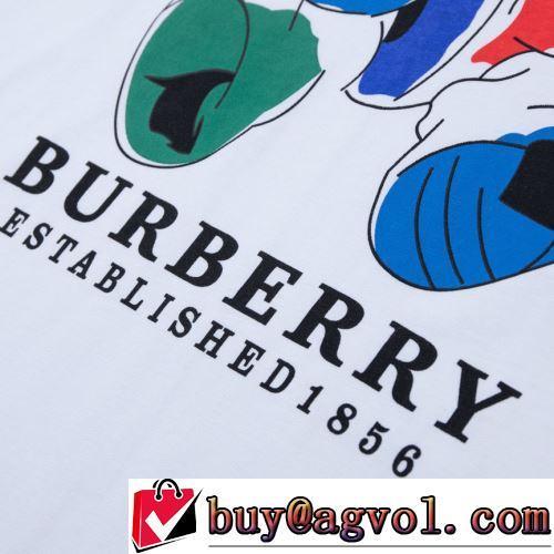 2色可選 プリント柄 半袖Tシャツ 2022春夏 バーバリーコピー 優しいフィット感 ファッション 人気