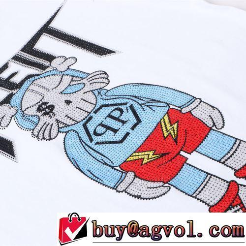 フィリッププレインコピー ブランド 半袖Tシャツ コスパ最高のプライス 肌に密着 2022春夏 クールビズ 2色可選