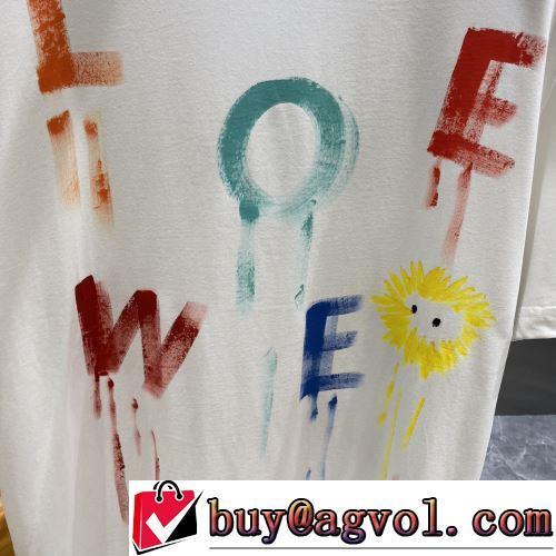 2022春夏 ラックスした雰囲気 高品質 人気 半袖Tシャツ 2色可選 優しいフィット感 ロエベブランドコピー