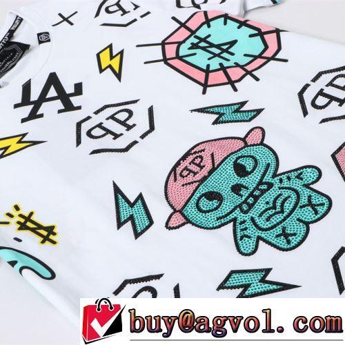 半袖Tシャツ 希少価値大！ フィリッププレインコピーブランド 2色可選 お洒落に魅せる 2022春夏 柔らかい手触り