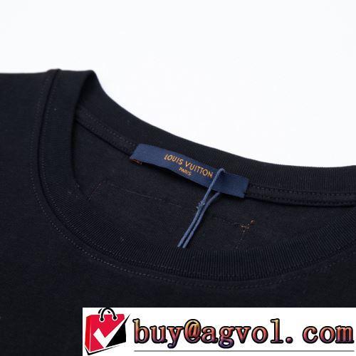 2022春夏 サイズ豊富 ラックスした雰囲気 半袖Tシャツ ルイ ヴィトンコピー ブランド 2色可選 着心地満点