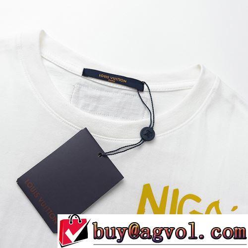 ルイ ヴィトンブランド コピー プリント 2色可選 ラックスした雰囲気 半袖Tシャツ 今買い◎得 2022春夏 優しいフィット感