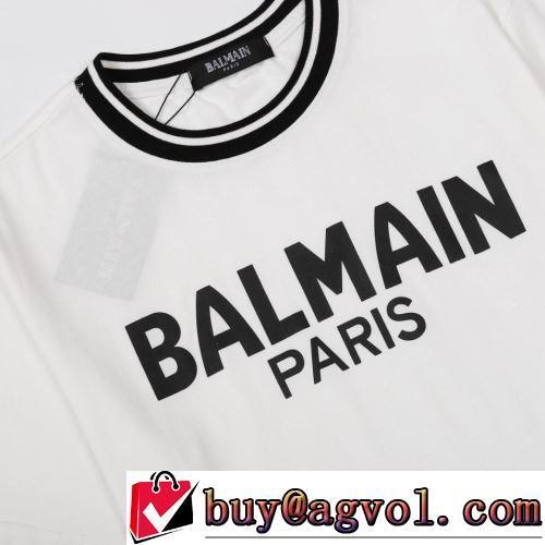 2色可選 2022春夏 バルマンブランド コピー デザイン性の高い 最安値に挑戦 半袖Tシャツ 自然な肌触り
